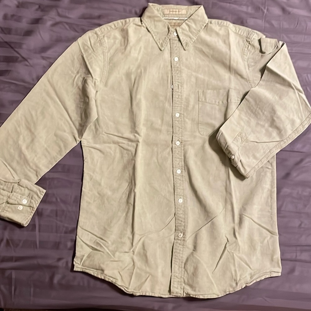 Sonoma Large Tall 100% Cotton Casual shirt Pale Green